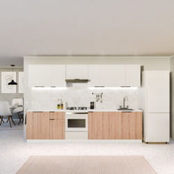 Blumfeldt Meuble Cuisine Rangement - Étagère Moderne avec Plan de Travail MDF 30 mm, Pieds Réglables ABS, Surface Mélaminée Facile d'Entretien,