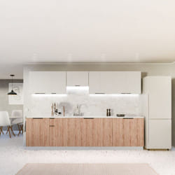 Blumfeldt - Meuble Lave-Vaisselle - Design Moderne avec Plan de Travail mdf 30 mm, Surface Mélaminée Facile d'Entretien, Intégration Parfaite, Chêne