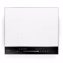 Klarstein DualTone Hybrid Plaque de cuisson à induction Table de cuisson induction Flex Zone contrôle par curseur 7200 W Blan ...