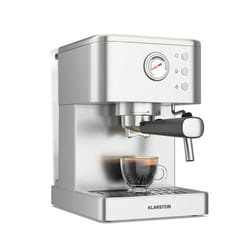 Klarstein Machine à expresso filtre SteelPresso Compacte Machine à café barista 20 bars Buse vapeur Plateau chauffe-tasses