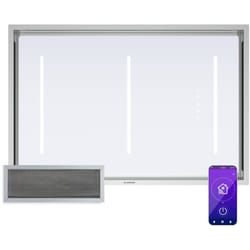 Klarstein - LuxeAir Hotte Aspirante - 750 m³/h, Énergie a, Commande Tactile & wlan, Éclairage led 6000K, Moteur 110W, 3 Vitesses + Boost, Filtres