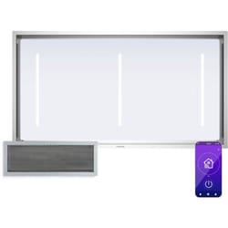 Klarstein - LuxeAir Hotte Aspirante - Débit 750 m³/h, Énergie a, Moteur 110W, Commande Tactile & Wi-Fi, Éclairage led 6000K, Filtres Aluminium, Hotte