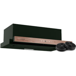 Klarstein - ZenFusion Hotte Aspirante, 60cm Hotte Cuisine avec Commande Tactile, Débit 400 m³/h, Énergie Classe a, Extracteur Télescopique, led