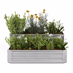 CONCEPTION À DEUX NIVEAUX : Cette jardinière surélevée offre une capacité généreuse de 405 litres, parfait pour divers types  ...
