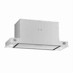 Klarstein TurboMax Hotte aspirante 75 cm 380 m³/h A+ Recyclage dair ou Évacuation 3 vitesses LED Argent