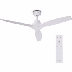 ÉLÉGANT : Ventilateur de plafond au design raffiné offrant un débit d'air impressionnant de 9 060 m³/h, idéal pour une ventil ...