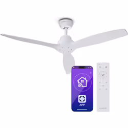 Faites l'expérience d'un confort maximal et d'un design moderne avec le ventilateur de plafond Klarstein Santa Elena Smart. L ...
