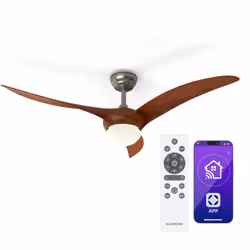 Le Blumfeldt Monteverde ventilateur de plafond avec lumière dimmable – confort aérien pour toutes les saisons. Avec un diamèt ...