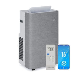 Klarstein AireLux Climatiseur mobile Smart 14000 BTU 390 m³/h Ventilateur déshumidificateur Contrôle par app jusquà 30 m² Gris