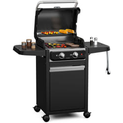 Blumfeldt - ElectricPro Barbecue Électrique 3000 w - bbq Polyvalent Extérieur, Chauffage Rapide 100-330°C, Grilles en Fonte, Tables Latérales