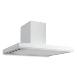 Klarstein Velaire Hotte Aspirante 90 cm Hotte Murale 595 m³/h A++ Commandes Tactiles LED 3 Vitesses Blanc