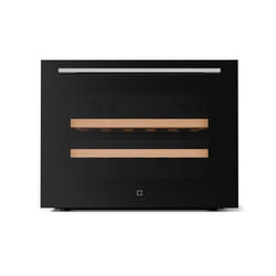 Klarstein Illuminosa Cave à Vin Encastrable 19 Bouteilles 1 Zone 5-20°C LED Porte UV Silencieuse Clayettes Bois Contrôle Tactile