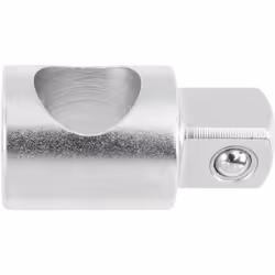 Chromé mat, Pour les prises de courant à commande manuelle, Carré d'entraînement conforme DIN 3120 - D 20, ISO 1174, avec alé ...