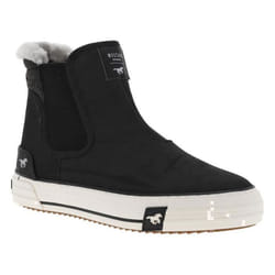 Boots - Mustang - Noires - Style Chelsea - Talon Plat - Élastiques