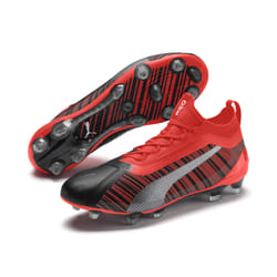 PUMA One 5.1 FG/AG Football Mâle 42 Noir, Rouge, Argent