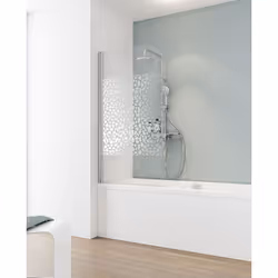 Pare-douche rabattable, 80 x 140 cm, verre 5 mm, profilé aspect chromé, décor galets chromés Vous êtes fan de bien-être ou pl ...