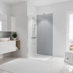 Schulte - Panneau mural Gris argenté, revêtement pour douche et salle de bain, DécoDesign couleur 90 x 210 cm