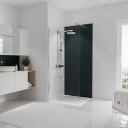 Schulte - Panneau mural Anthracite, revêtement pour douche et salle de bain, DécoDesign couleur 90 x 210 cm
