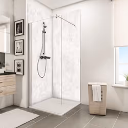 Pack de 2 panneaux de revêtement mural+ 3 Profilés alu, DécoDesign DéCOR, Marbre Vous souhaitez remplacer votre baignoire par ...
