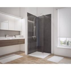 Panneau mural Lot de 2 panneaux muraux 100 x 210 cm Ardoise, revêtement pour douche et salle de bain, DécoDesign décor Schulte