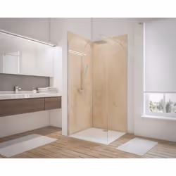 Description générale Ce pack de 2 panneaux de revêtement mural DécoDesign Décor, au design Travertin, est parfait pour transf ...