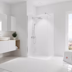 Panneau de revêtement mural, DécoDesign DéCOR, Blanc structuré Vous souhaitez remplacer votre baignoire par une douche, habil ...