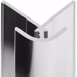 Profilé d'angle extérieur pour panneau mural de douche DécoDesign, Schulte, aspect-chromé Les profilés de haute qualité en al ...