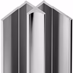 Profilé d'angle intérieur pour panneau mural de douche DécoDesign, Schulte, aspect chromé Les profilés de haute qualité en al ...