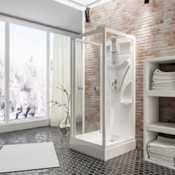 Description générale Une cabine de douche intégrale est la solution tout-en-un idéale pour votre salle de bains. Elle compren ...