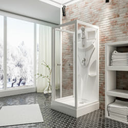 Schulte - Cabine de douche intégrale Verre de sécurité 5 mm - 80 x 80 x 190 cm - Juist - Blanc alpin