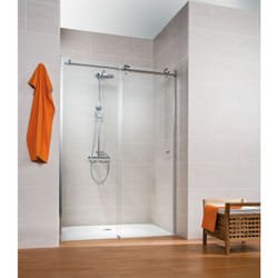 Porte de douche coulissante, verre 8 mm, profilé aspect chromé, MasterClass Schulte 140 x 200 cm