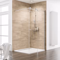 Pare-douche à l'italienne pmr Walk In Une paroi de douche à l'italienne pmr ou "walk in" est idéale si vous cherchez une paro ...