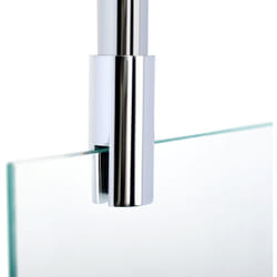 Barre de stabilisation au plafond pour paroi de douche 5-8 mm, 80 cm à raccourcir, barre de renfort, universelle Schulte aspect chromé