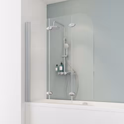 Pare-douche, verre transparent, profilé alu-argenté Vous êtes fan de bien-être ou plutôt du style pressé ? Pas de problème ! ...