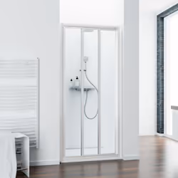 Description générale Cette porte de douche coulissante est idéale pour les petites salles de bains, car elle n'empiète pas su ...
