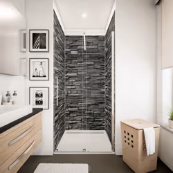Pack de 3 panneaux de revêtement muraux + 5 Profilés alu, DécoDesign DéCOR, Parement ardoise Vous souhaitez remplacer votre b ...