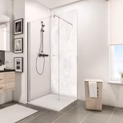 Panneau de revêtement mural, DécoDesign BRIO, marbre brillant Vous souhaitez remplacer votre baignoire par une douche, habill ...