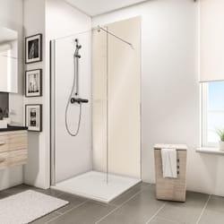 Panneau mural Beige brillant, revêtement pour douche et salle de bain, DécoDesign brio Schulte 100 x 210 cm