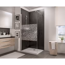 Une paroi de douche à l'italienne PMR ou walk in est idéale si vous cherchez une paroi tendance et design, facile d'accès et ...