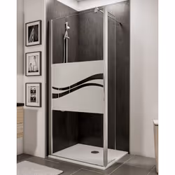 Pare-douche mobile à l'italienne PMR avec retour pivotant Une Paroi de douche mobile à l'italienne PMR ou walk in est idéale, ...