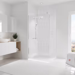 Panneau de revêtement mural, DécoDesign DéCOR, parement béton Vous souhaitez remplacer votre baignoire par une douche, habill ...