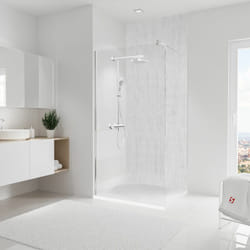 Panneau mural 100 x 255 cm Parement béton, revêtement pour douche et salle de bain, DécoDesign décor Schulte