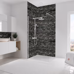 Pack de 2 panneaux de revêtement mural, DécoDesign DéCOR, Parement ardoise Vous souhaitez remplacer votre baignoire par une d ...