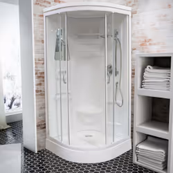 Description générale Fini désormais les grands travaux avec la cabine de douche intégrale Helgoland III de Schulte ! Simplifi ...