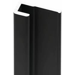 Profilé de finition pour panneau mural de douche, DécoDesign Schulte Noir, 255 cm