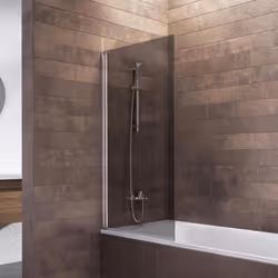 Pare-douche rabattable, 70 x 130 cm, verre 5 mm, profilé alu-argenté Vous êtes fan de bien-être ou plutôt du style pressé ? P ...