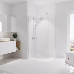Panneau de revêtement mural, DécoDesign BRIO, marbre brillant Vous souhaitez remplacer votre baignoire par une douche, habill ...