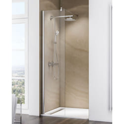 Paroi de douche à l'italienne, verre 6 mm transparent, paroi fixe Walk In Free Schulte 50 x 200 cm