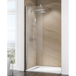 Schulte - Paroi de douche à l'italienne, verre 6 mm transparent, paroi fixe Walk In Free 70 x 200 cm