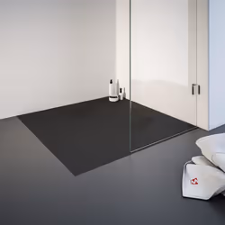 Schulte receveur de douche 90x90x4cm résine minérale carré effet pierre anthracite bac de douche plain-pied
